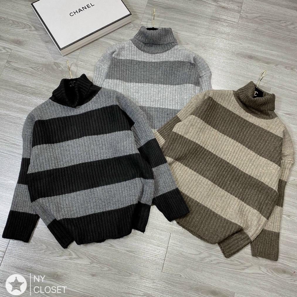 áo len nữ cổ lọ, áo len nữ tay dài form rộng chất len dày dặn mặc bao ấm phong cách cá tính hàng quảng châu cao cấp | BigBuy360 - bigbuy360.vn