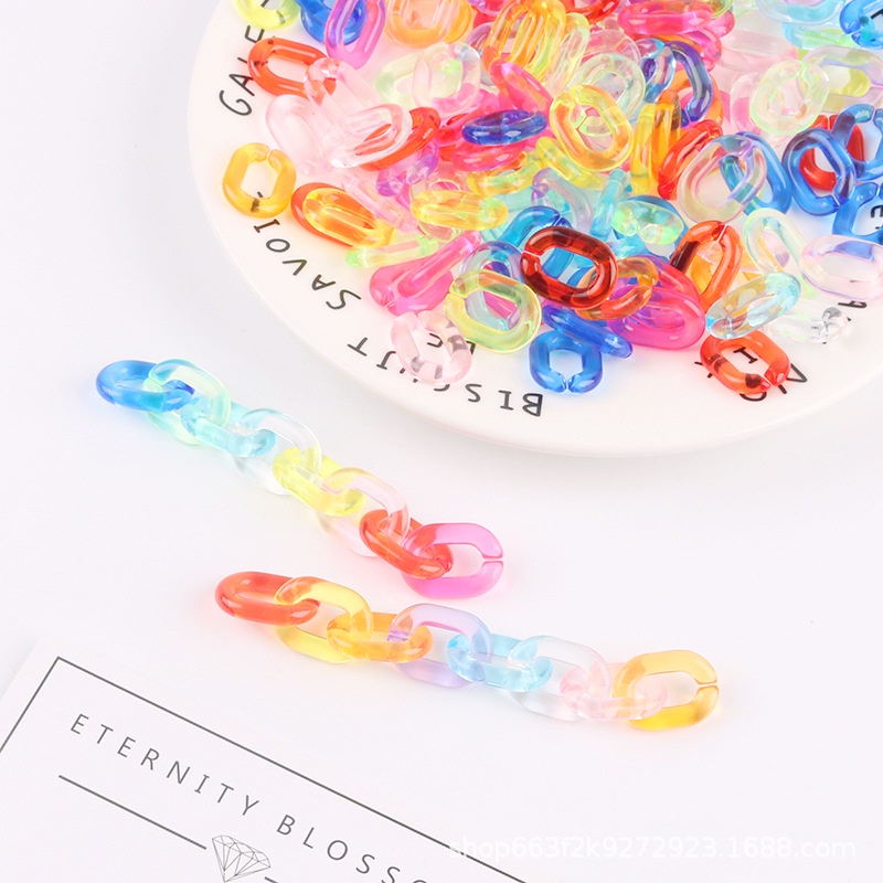 20 mắc nối nhựa Acrylic màu sắc dùng làm dây gắn túi xách