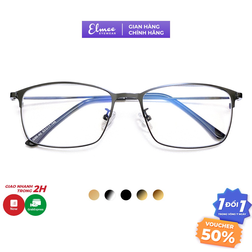 Gọng kính vuông nam nữ Elmee EG9042 kiểu dáng thanh mảnh