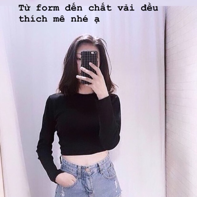 Áo croptop dài tay