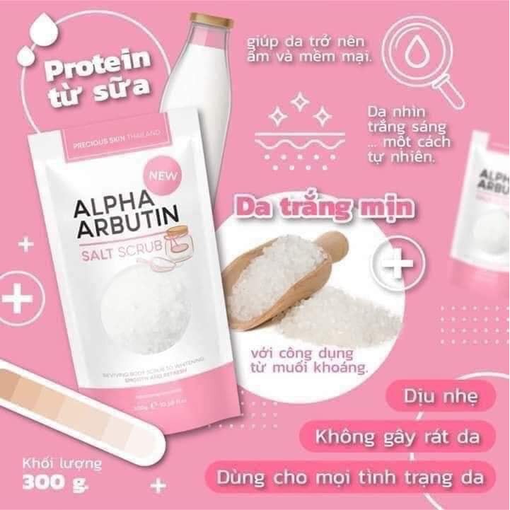 Muối tắm da công thức ALPHA arbutim