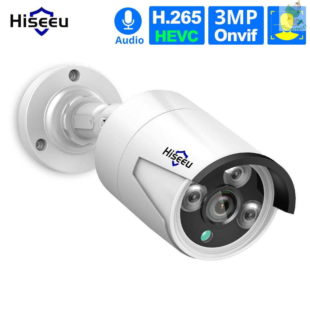 Camera An Ninh 3mp Hd Poe Chống Nước Ip66 Với Tầm Nhìn Ban Đêm Và Điều Khiển Từ Xa