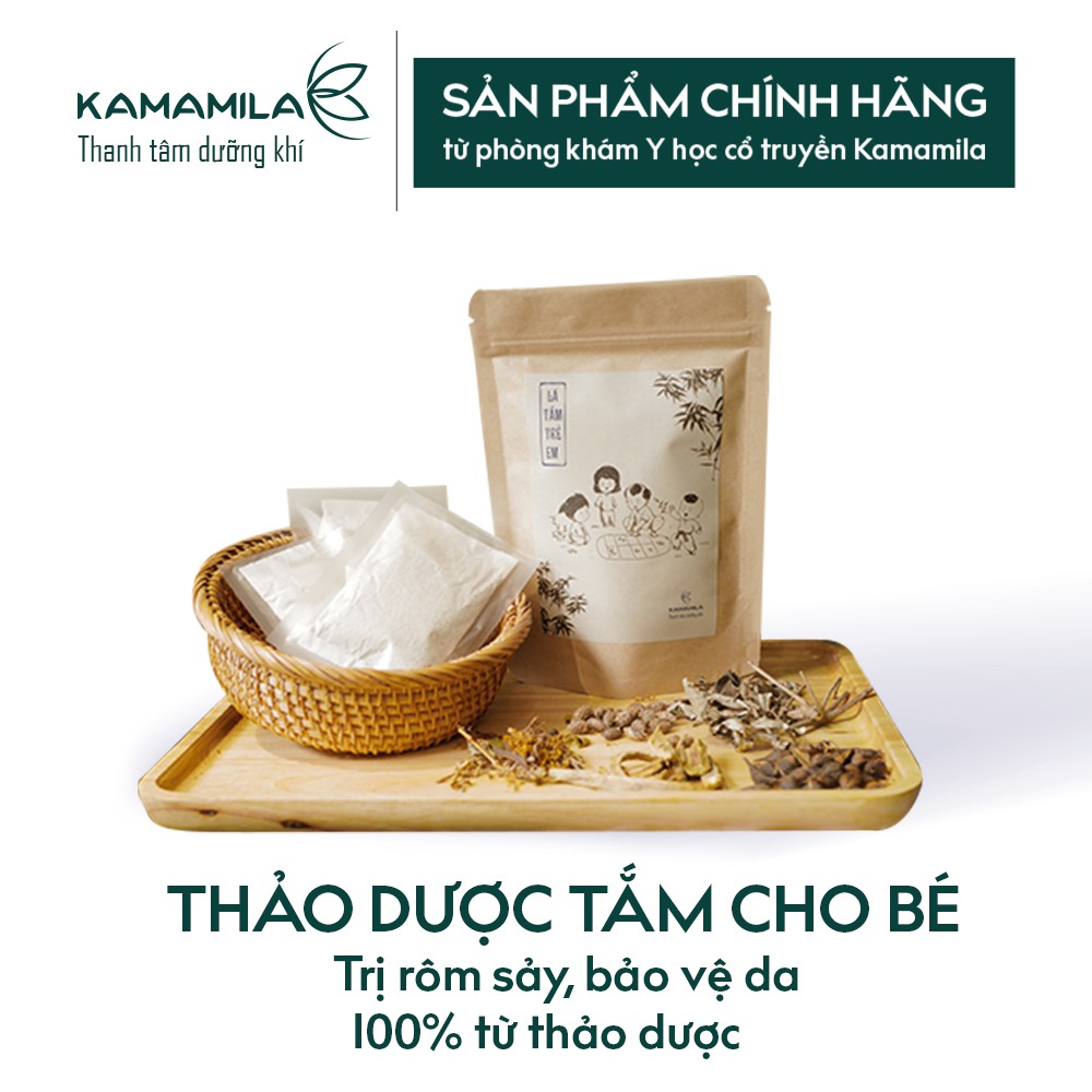 Nước tắm thảo dược cho trẻ sơ sinh và trẻ nhỏ - Hỗ trợ giảm rôm xảy, viêm da cơ địa, mề đay, mụn nhọt - TÚI 5 GÓI