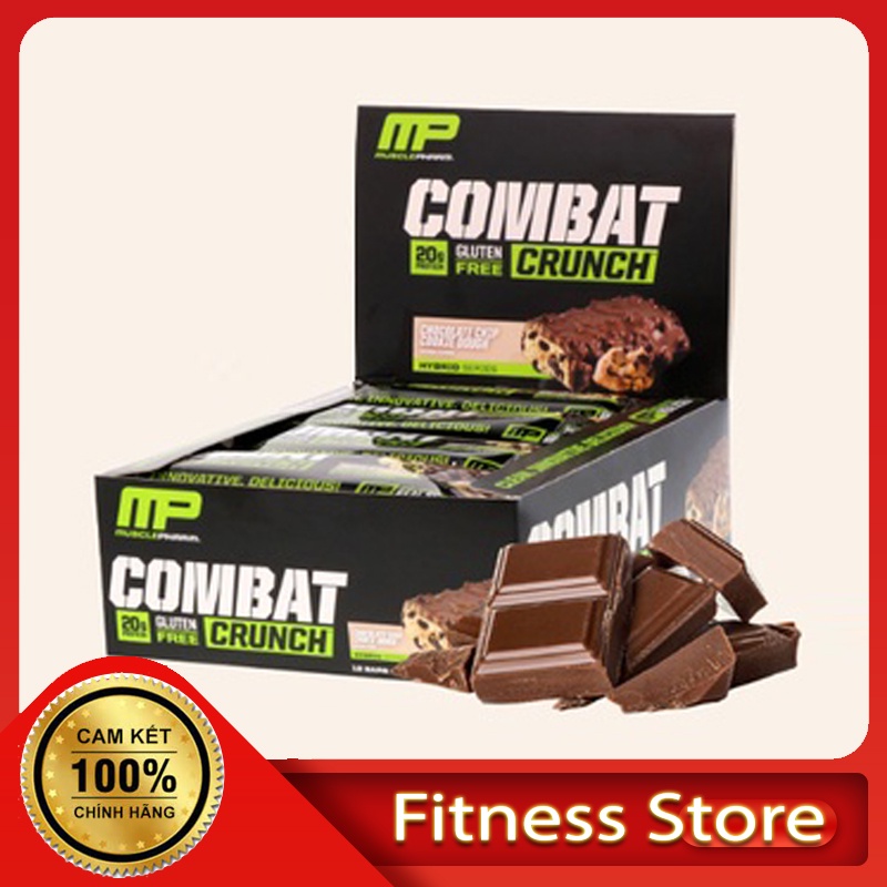 Hộp 12 Thanh PROTEIN BAR MP Combat Crunch Lượng Protein Cao - Pure Protein Bar Dinh Dưỡng Thay Thế Bữa Ăn Phụ (Freeship)