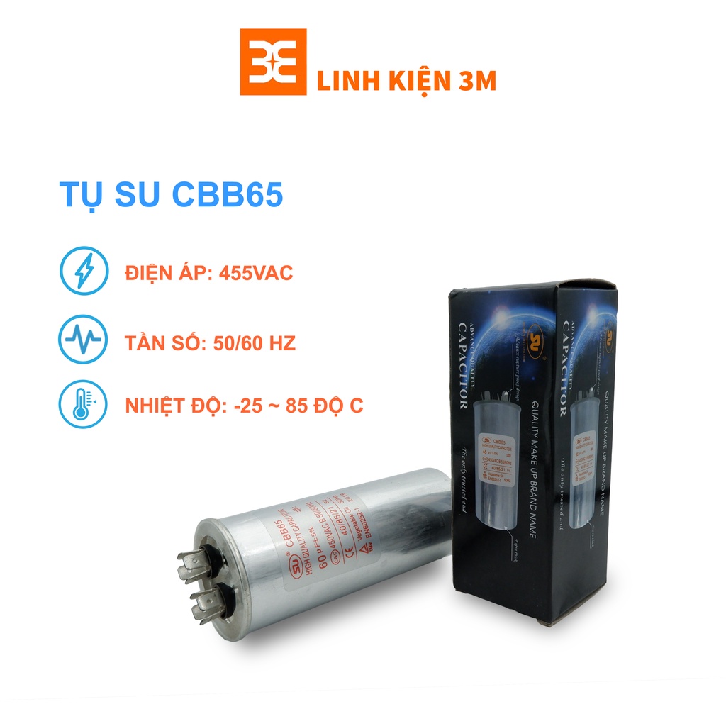 Tụ SU CBB65 450VAC Chất Lượng Cao