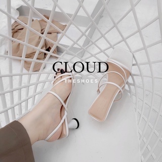 GIÀY DÂY CHÉO GÓT TRỤ MŨI VUÔNG