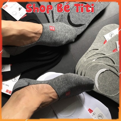 Combo 5 Đôi tất lười nam Tất Hài nam Cotton chống tụt kháng khuẩn khử mùi thoáng khí Shop Bé Titi