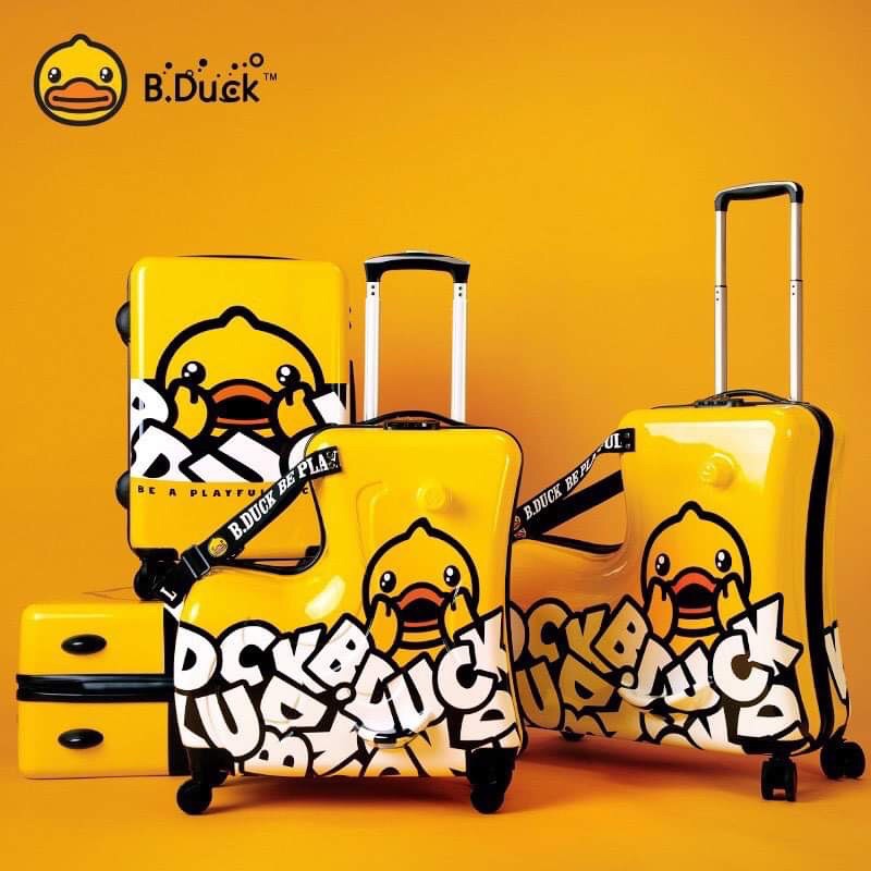 Vali vịt cho bé B Duck mẫu mới 2021 B.Duck