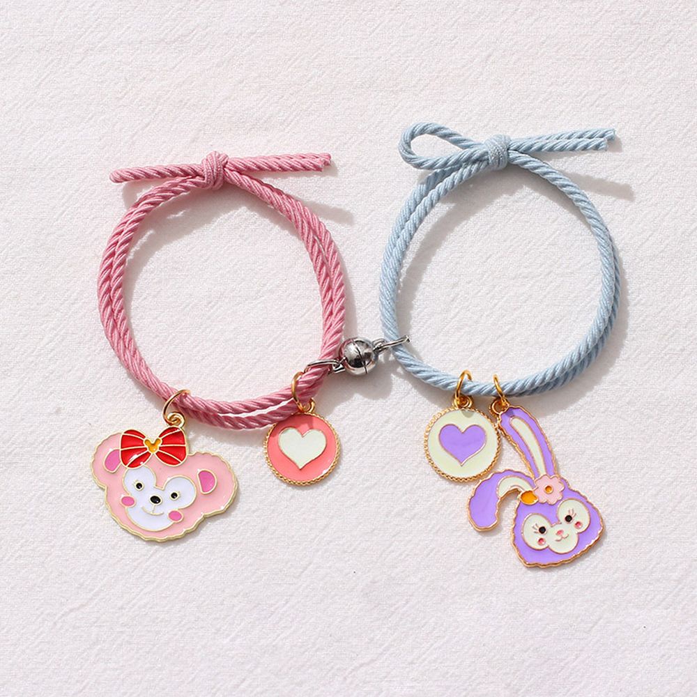 Vòng đeo tay nam châm hình thỏ kuromi sáng tạo dễ điều chỉnh phong cách Hàn Quốc làm quà tặng lễ tinh nhân cho nam và nữ