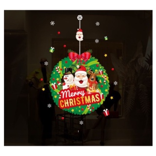 Decal trang trí Noel - Noel vòng nguyệt quế nhiều mẫu