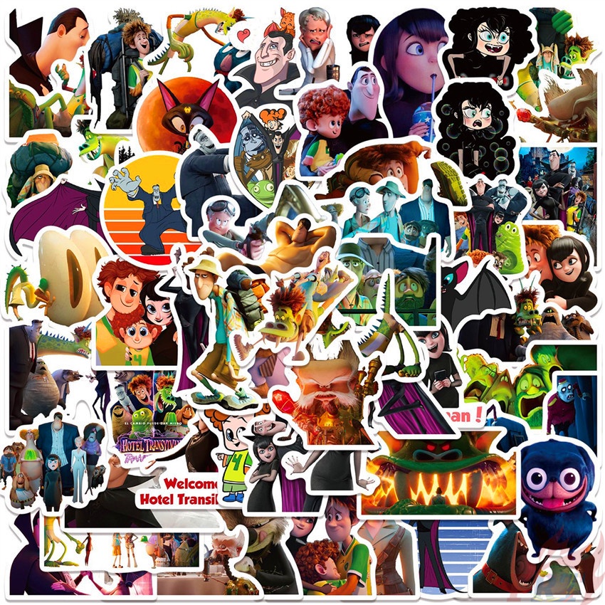 110Pcs/Set ❉ Hotel Transylvania Series A Stickers ❉ DIY Fashion Luggage Laptop Skateboard Decals Doodle Stickers