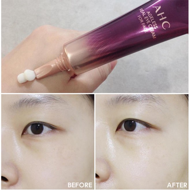 Kem Dưỡng Da Mắt Dưỡng Trắng, Loại Bỏ Quầng Thâm AHC Ageless Real Eye Cream For Face 30ml | BigBuy360 - bigbuy360.vn