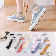 SET 10 Đôi Tất nữ/ vớ nữ Lưới Hoa Cúc Mùa Hè Cho Nữ Nhiều Màu