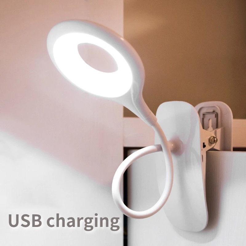 1 Đèn LED Đọc Sách Dạng Kẹp Linh Hoạt Có Thể Uốn Cong Bảo Vệ Mắt