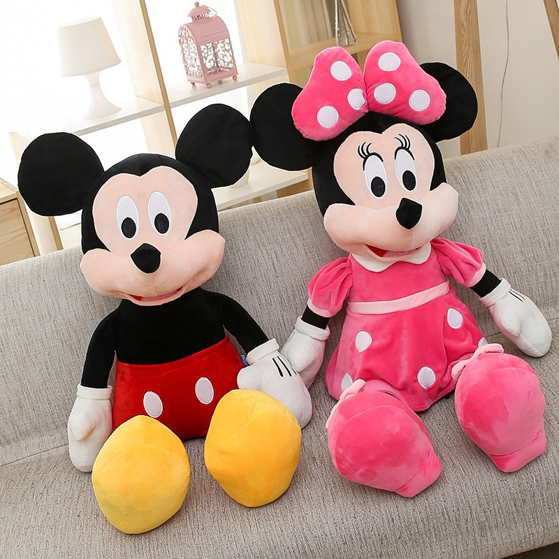 Búp Bê Nhồi Bông Hình Chuột mickey / minnie 40cm 40cm Trang Trí Sinh Nhật / Giáng Sinh