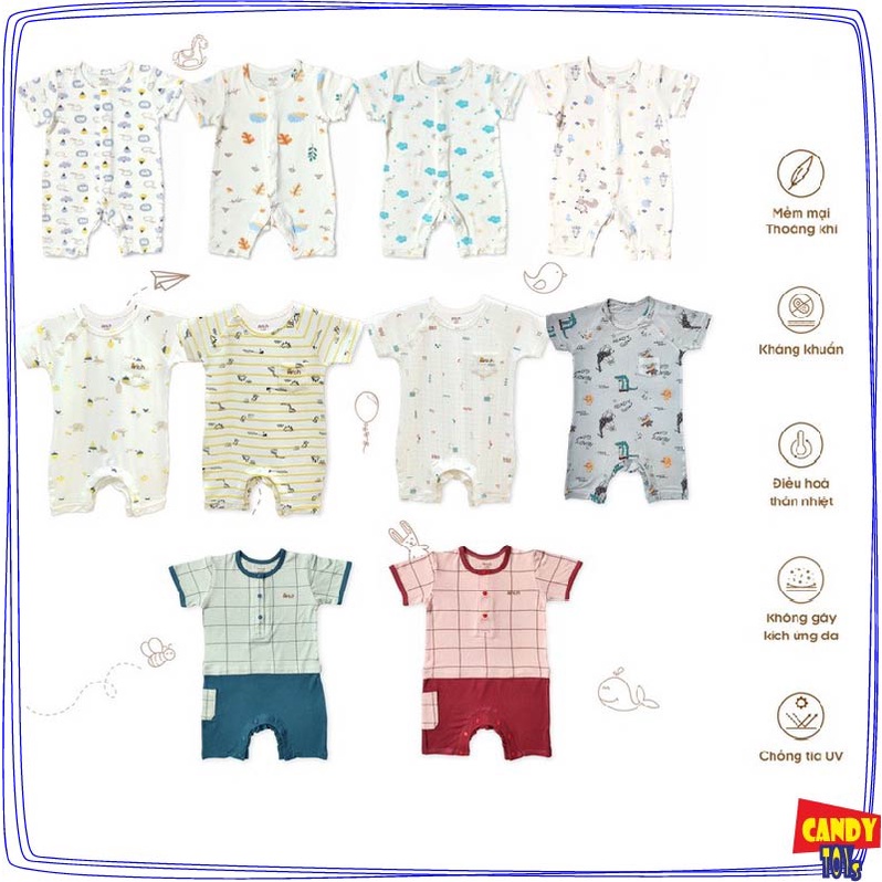 BỘ BODY CỘC VẢI SỢI TRE ARICH (AR16) CHO BÉ TỪ 3 - 12 THÁNG TUỔI
