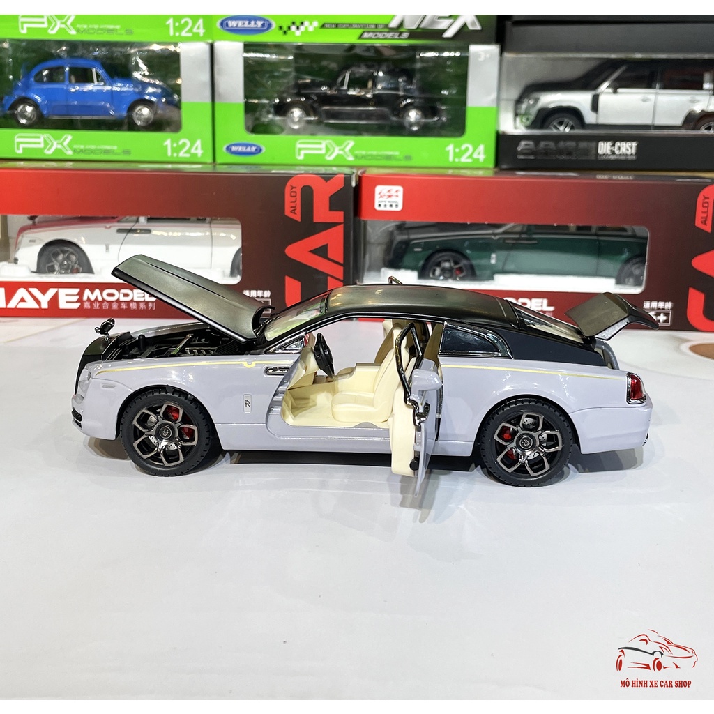 Mô hình xe kim loại Rolls Royce Wraith tỉ lệ 1:22 hãng Jiaye có 3 màu