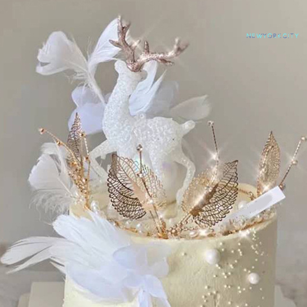 Topper Trang Trí Bánh Kem Hình Chú Nai Dễ Thương