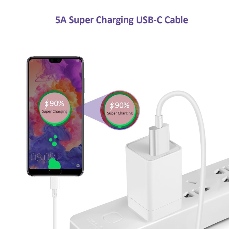 Cáp Sạc Nhanh Usb C 5a Cho Huawei P40 P30 Pro P20 Lite Pro Mate 40 30 20 Samsung A50 A70 A71 A51 Xioami Mi 8 9 10