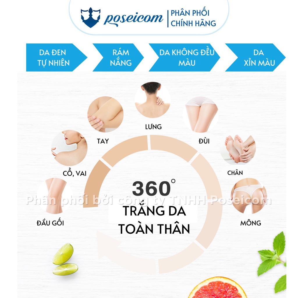 Bộ sản phẩm dưỡng trắng da toàn thân White Conc Vitamin C Nhật Bản