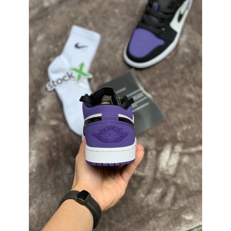 Giày JD THẤP tím đen