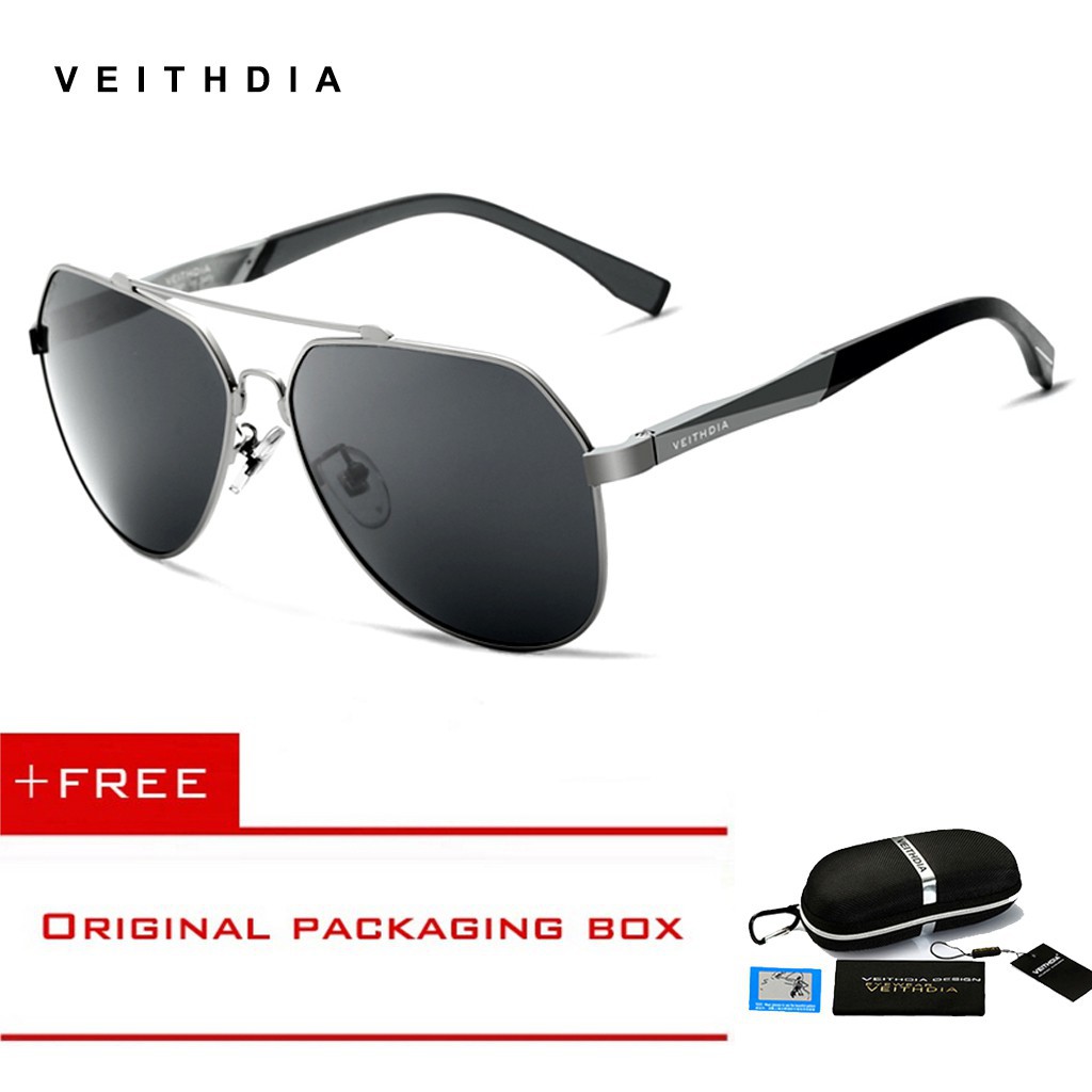 VEITHDIA Aluminium Magnesium Sunglasses Polarized Eyewear Sun Glasses Men 2019 Design Goggle Eyewear Accessories shades