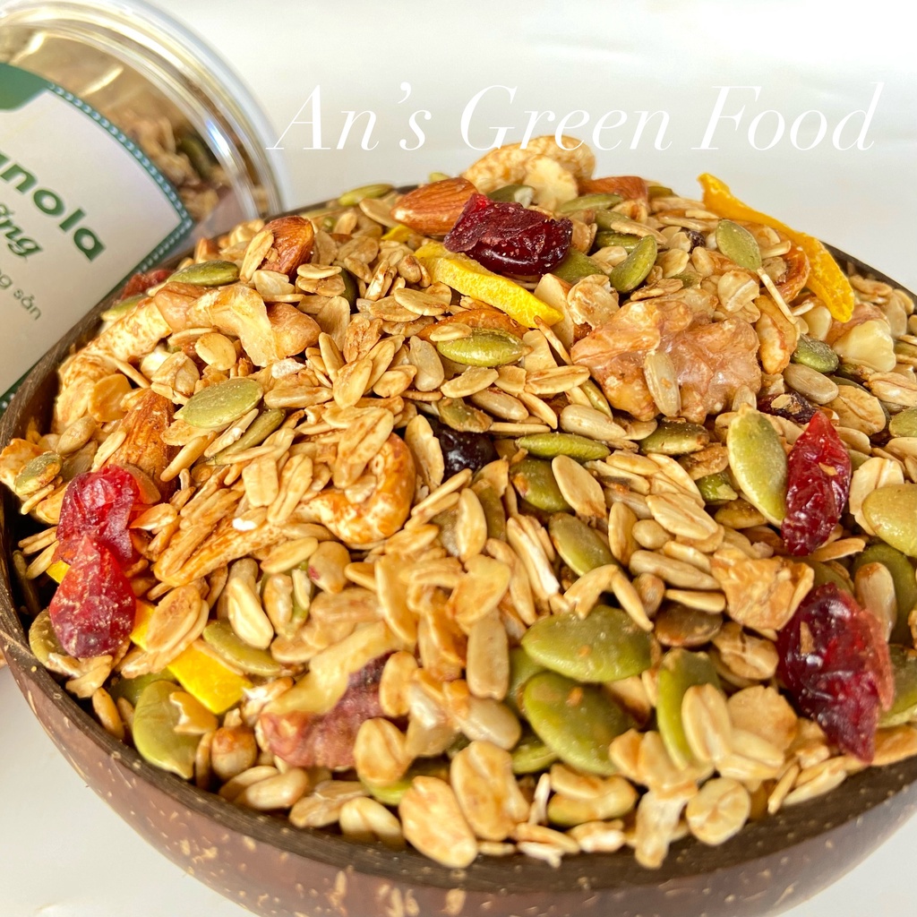 Granola Hỗ Trợ Ăn Kiêng, Giảm Cân Made by Nông Sản Sạch An’s Green Food.