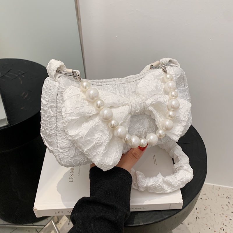 Túi xách cói IELGY với dây chuỗi xích acrylic đeo vai thời trang dành cho nữ