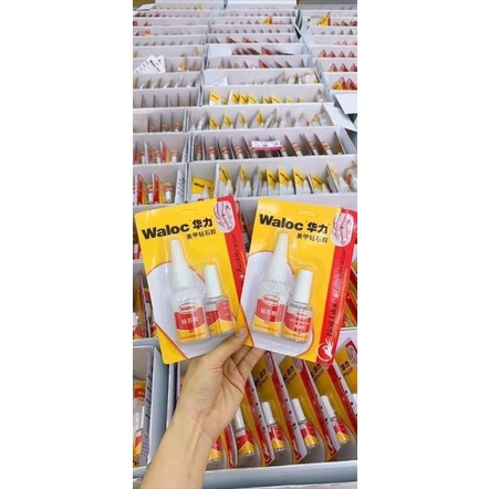 KEO GẮN MÓNG ĐÍNH ĐÁ WALOC - Keo làm nail