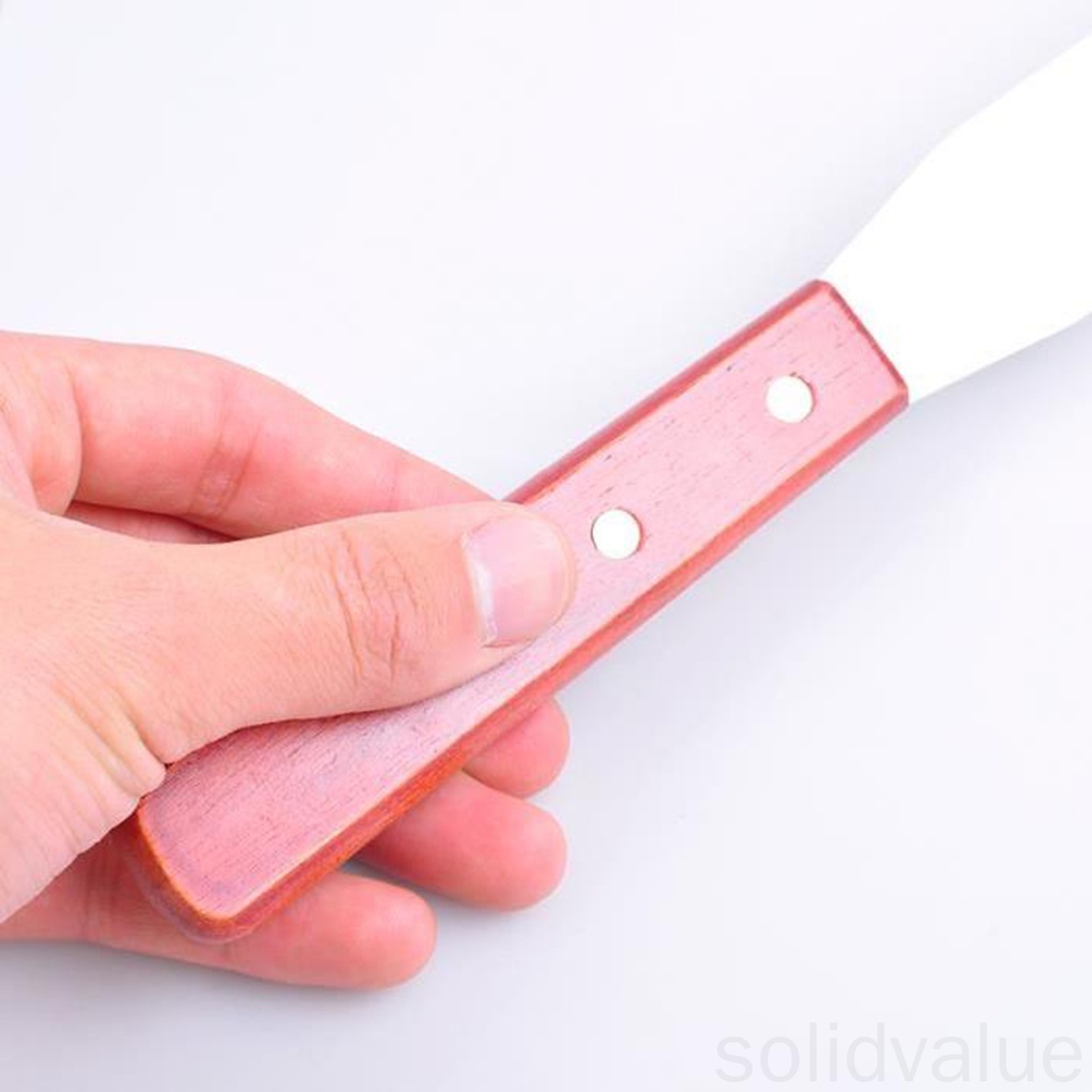 Dụng Cụ Chà Láng Bánh Kem 8 Inch Tay Cầm Gỗ Tiện Dụng