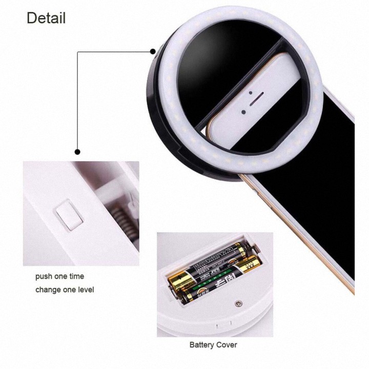 Đèn LED Hỗ Trợ Ánh Sáng Chụp Ảnh SELFIE RK12 RING LIGHT | BigBuy360 - bigbuy360.vn