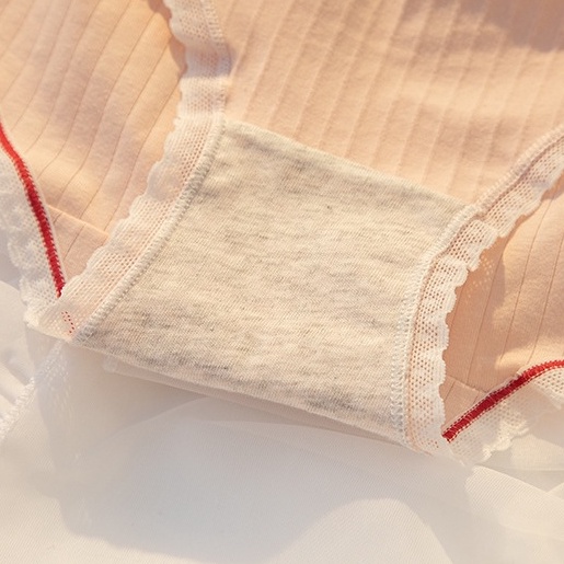 Quần lót nữ cotton cao cấp, đính nơ xinh xắn, đáy may kháng khuẩn HLBOUTIQUE L399