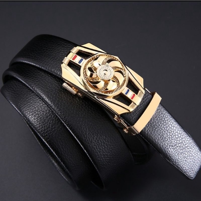 Thắt Lưng Da Nam Khóa Tự Động Cao Cấp Dây Nịt Nam Mặt Xoay Chính Hãng