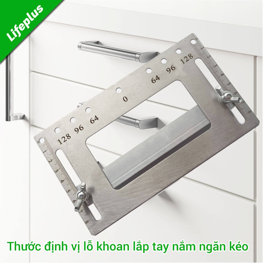 Thước định vị lỗ khoan lắp tay nắm ngăn kéo