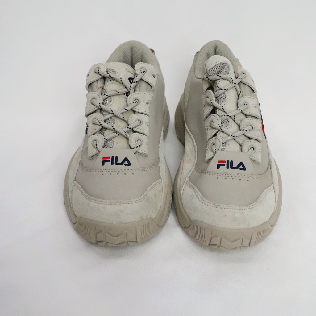 Giày thể thao Fila nam Màu Nâu Da Lộn Hàng Chính Hãng NoBox - Size 39 - fs1hta3192