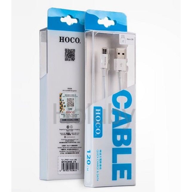 Dây sạc hoco tròn cho Micro USB dài 1,2m ( dùng cho máy samsung, sony, HTC,LG, OPPO,...)