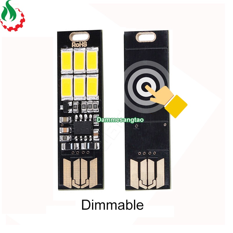 Đèn led cảm biến chạm cổng Usb
