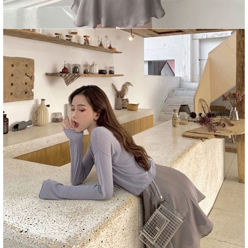 Áo Khoác Cardigan Dệt Kim Mỏng Tay Dài Dáng Ngắn Phong Cách Hàn Quốc Hàng Mới Dành Cho Bạn Nữ 210530 | BigBuy360 - bigbuy360.vn