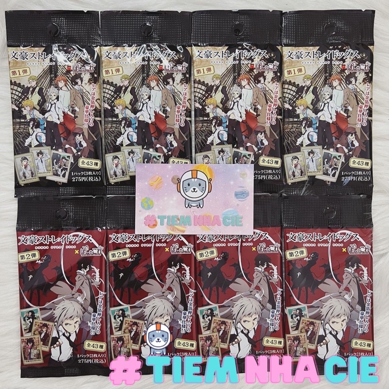 [Tiệm nhà Cie] [SẴN] Thẻ nhân phẩm polaroid BSD Bungou Stray Dogs Văn Hào Lưu Lạc các ver chính hãng Nhật Bản