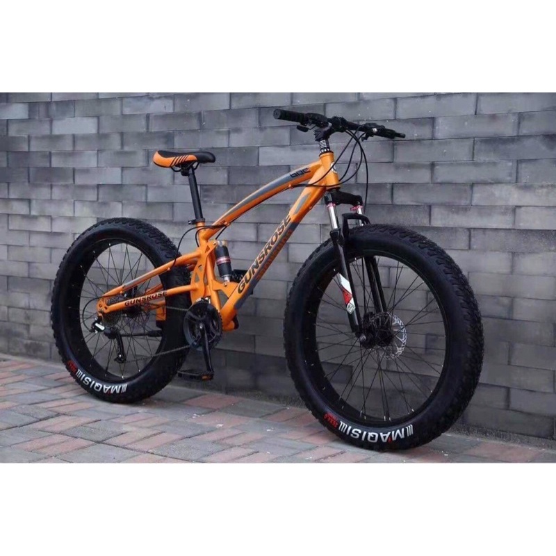 XE ĐẠP BÁNH BÉO GIẢM XÓC KÉP GUNSROSE