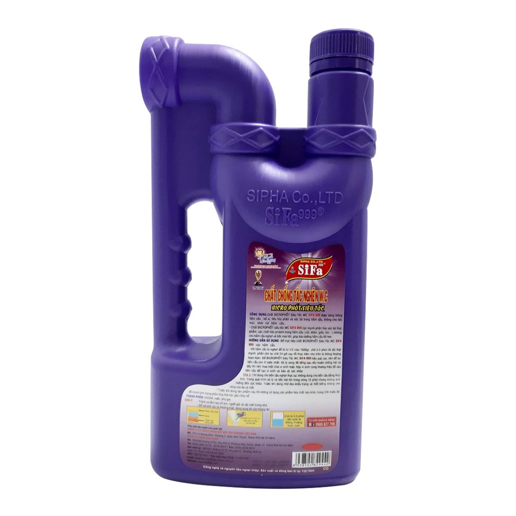 ⚡Hỏa Tốc 2H HCM⚡Chất Chống Tắc Nghẽn Bồn Cầu SiFa Siêu Tốc SiFa (1.6kg)