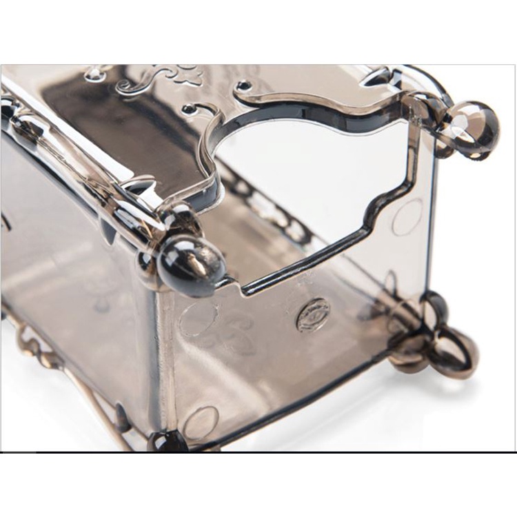 Hộp Đựng Bông Tẩy Trang Vintage Chống Bụi Có Nắp MINISHOP H022