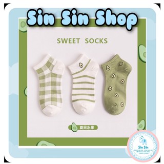 Tất - Vớ Nữ Nam Vintage Bơ Xanh Nhẹ Nhàng - SinSin