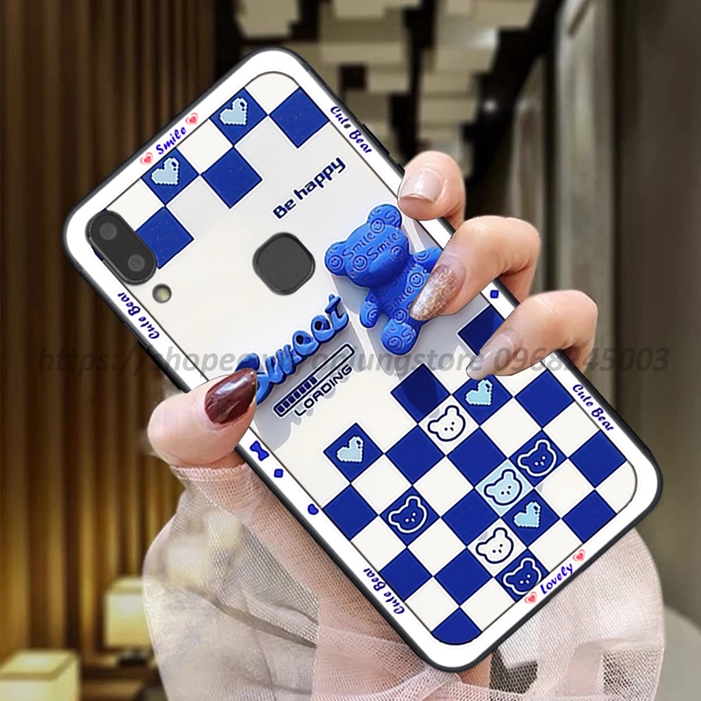 Ốp lưng vivo V9 / V9 Youth/ V11-V11 Pro/ 11i / Y85 in hình 3D gấu cute cool ngầu giả nổi.