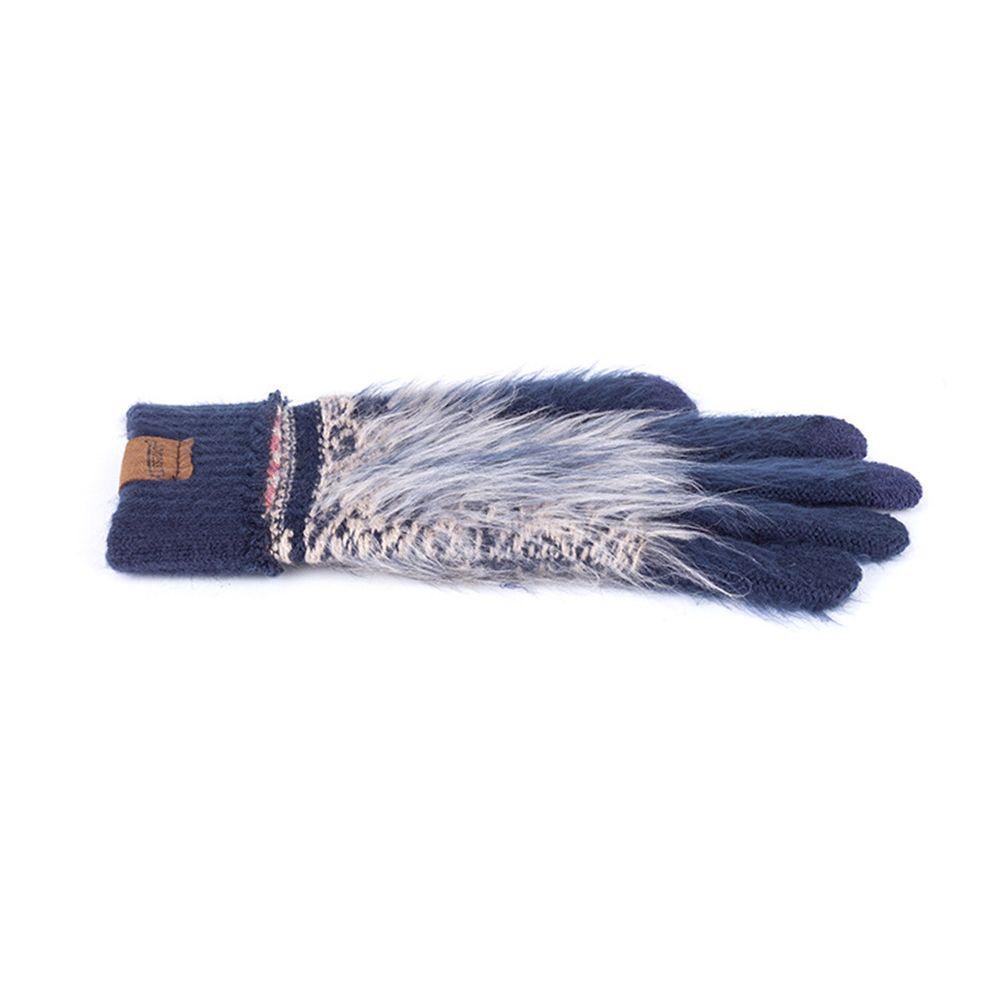 BSUNS Set Mũ beanie + Găng Tay + Găng Tay Cảm Ứng Cho Nữ