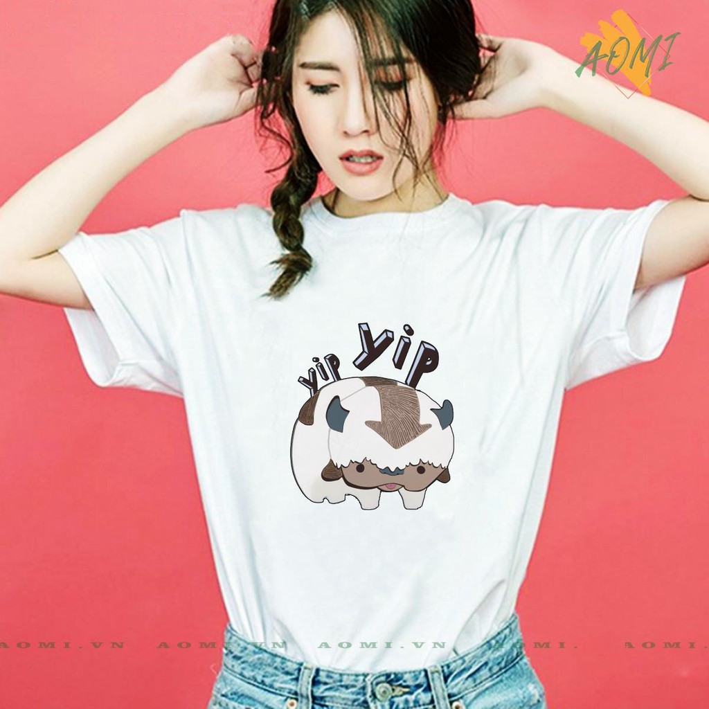 ÁO THUN UNISEX AOMI TAN SUU YIP YIP TRÂU DỄ THƯƠNG TAY NGẮN TAY LỠ NAM NỮ CHẤT LƯỢNG CAO