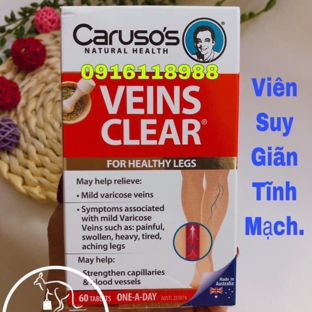 (Suy giãn tĩnh mạch CARUSO’s VEINS CLEAR _  60verge