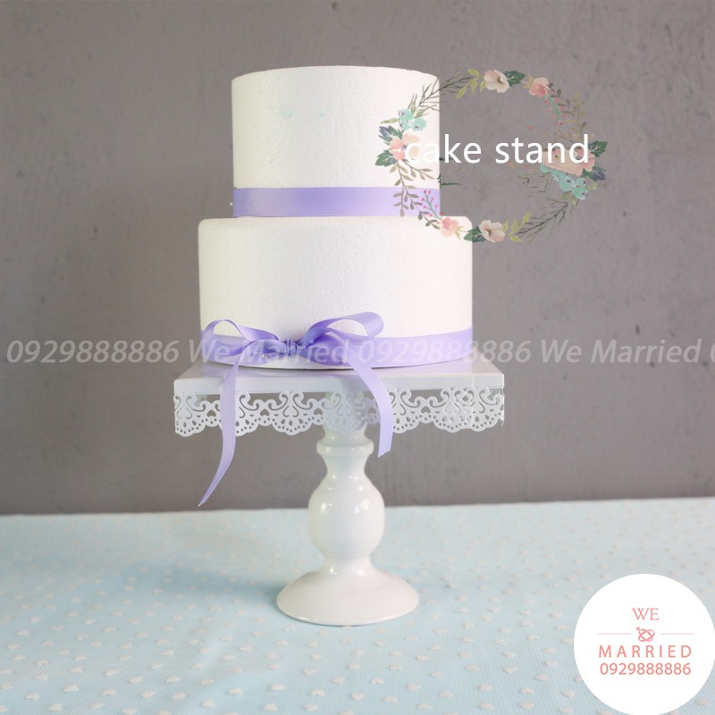 Khay Bánh Lẻ Vuông Trắng (20cm)