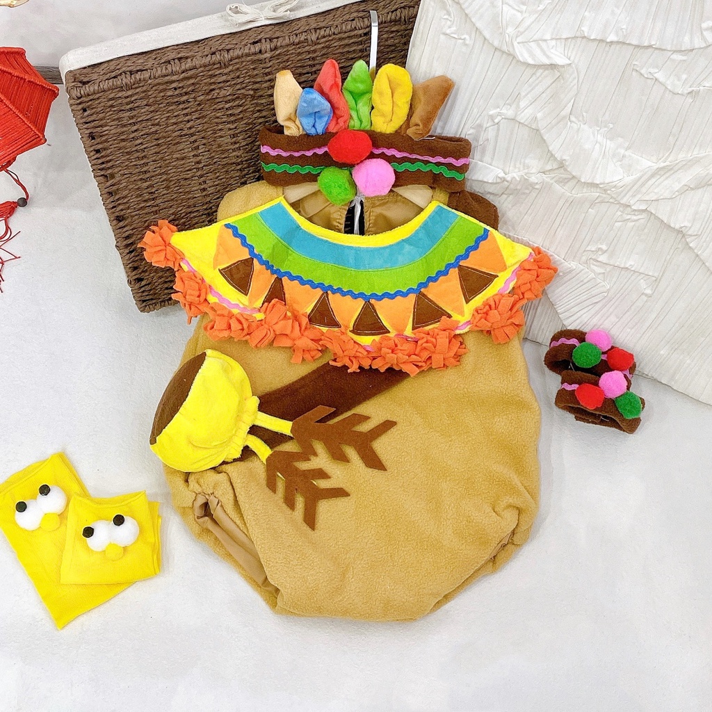 Quần áo trẻ em Quỳnh Boutique Body thổ dân cực đáng yêu cho bé