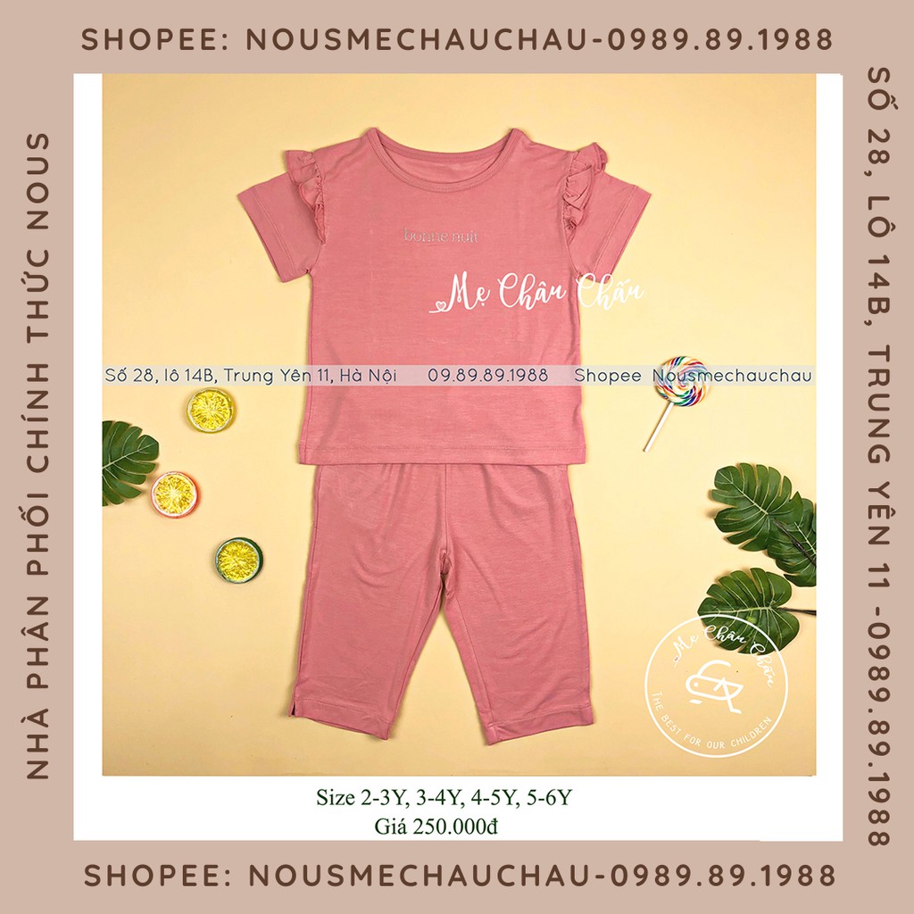 Bộ Lửng Bé Gái Màu Hồng (Size Từ 2-3 Year Đến 5-6 Year) NOUS